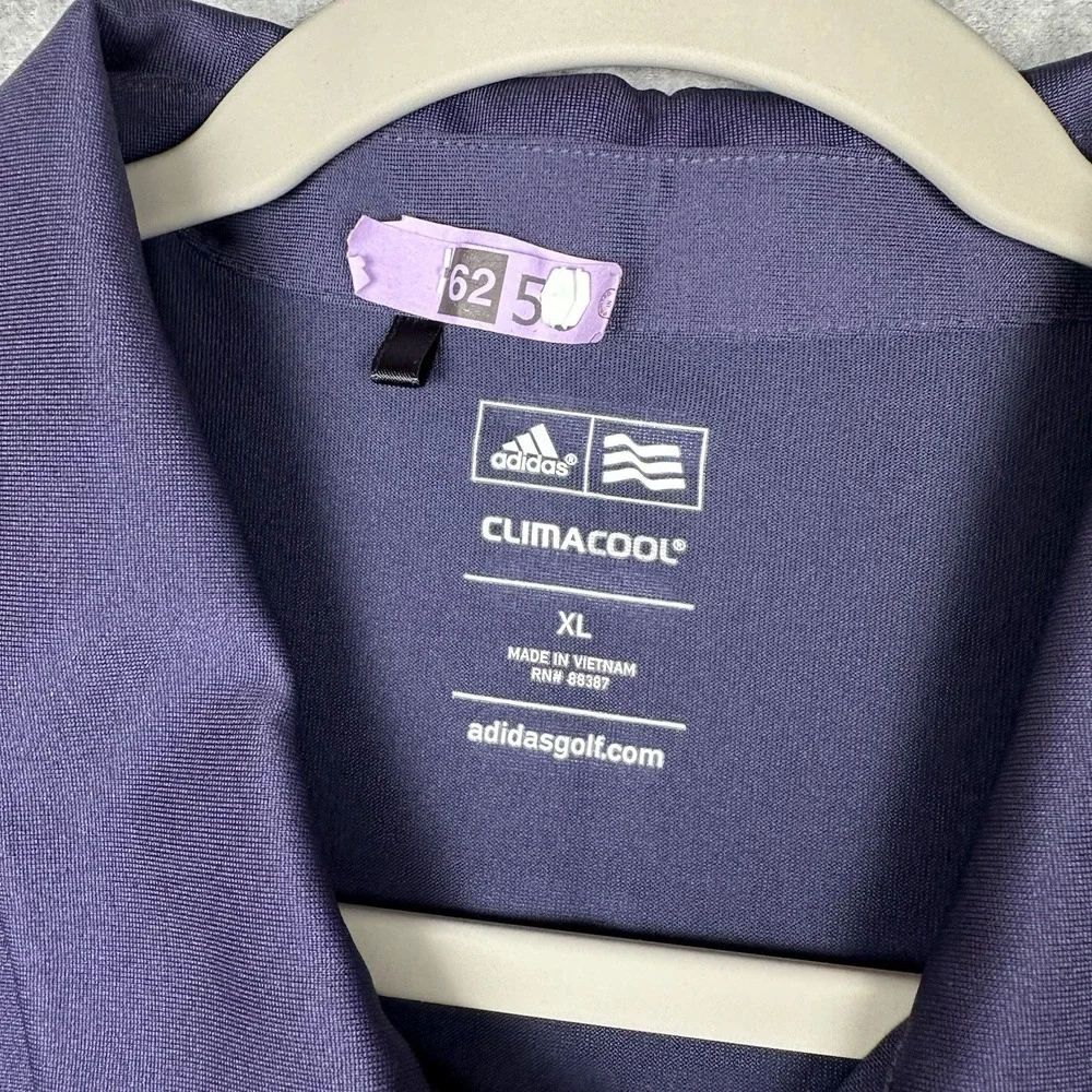 Adidas Shirt Mens XL Purple ClimaCool Polo Formotion TPG Twin Cities‎ Golf SS